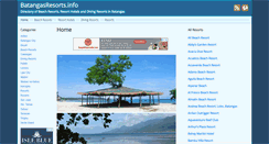 Desktop Screenshot of batangasresorts.info