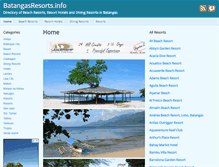 Tablet Screenshot of batangasresorts.info